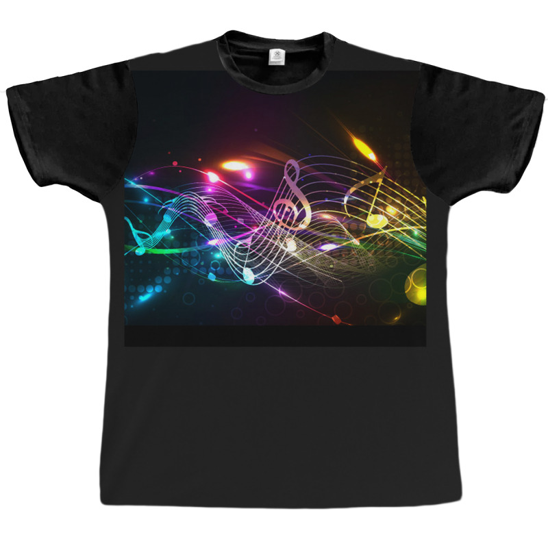 Music Notes In Color For Music-lovers Graphic T-shirt by MichaelTatum | Artistshot