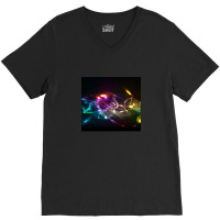 Music Notes In Color For Music-lovers V-neck Tee | Artistshot