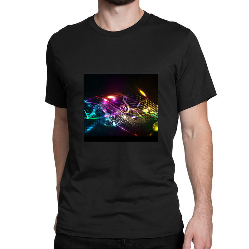 Music Notes In Color For Music-lovers Classic T-shirt by MichaelTatum | Artistshot