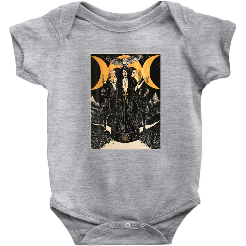 Hecate Triple Moon Goddess Wiccan Wicca Pagan Witch Baby Bodysuit by bacqueramula8 | Artistshot