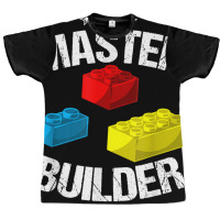 Cool Master Builder Funny Building Blocks Gift Men Women Graphic T-shirt | Artistshot