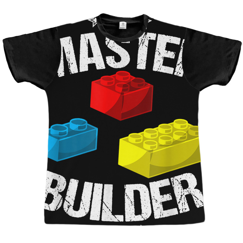 Cool Master Builder Funny Building Blocks Gift Men Women Graphic T-shirt | Artistshot