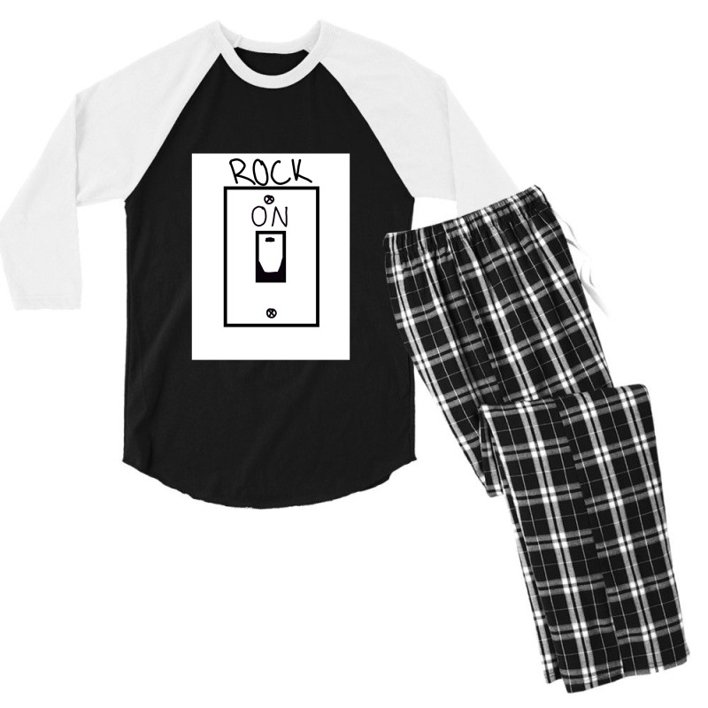 Rock On Lightswitch 1 Men's 3/4 Sleeve Pajama Set by KandyPeak | Artistshot