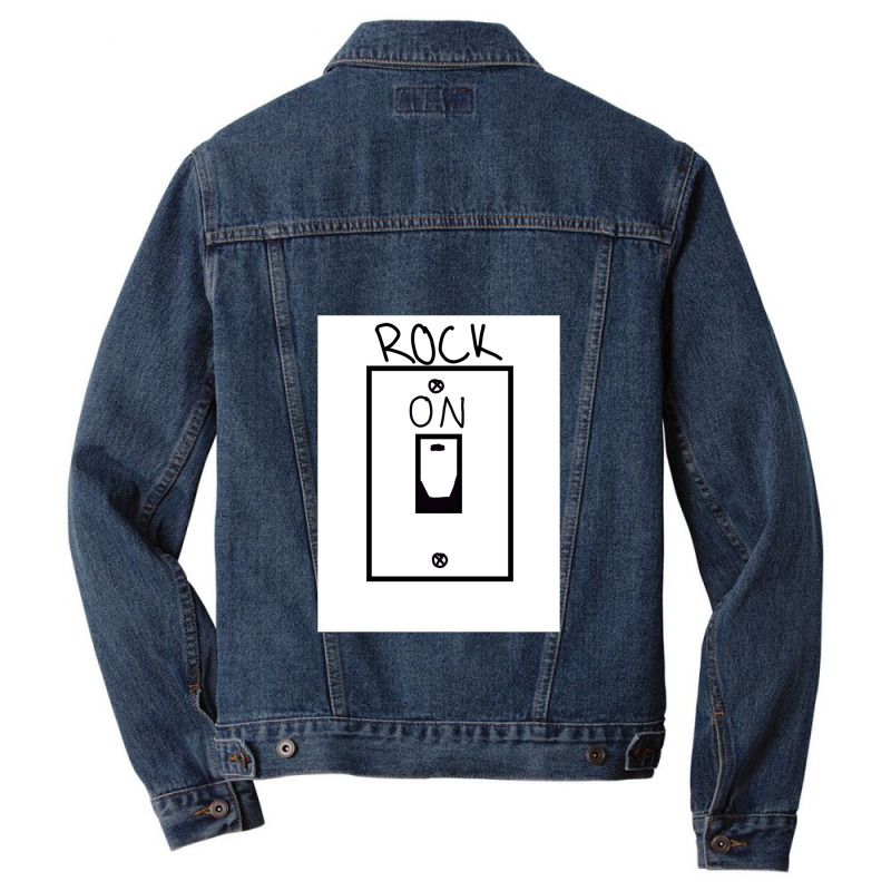 Rock On Lightswitch 1 Men Denim Jacket by KandyPeak | Artistshot