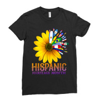 Funny Mexican American Latinos Nicaragua September 16 Gift National Hi Ladies Fitted T-shirt | Artistshot