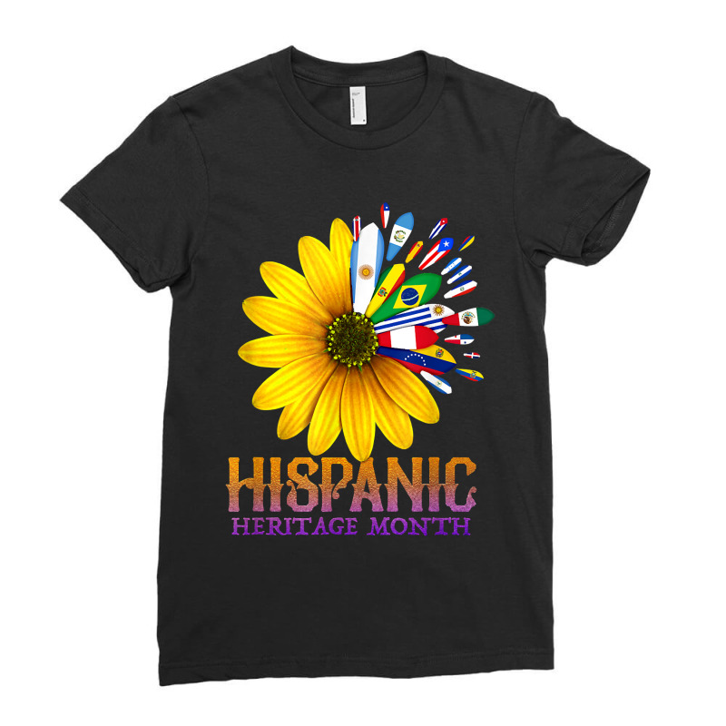 Funny Mexican American Latinos Nicaragua September 16 Gift National Hi Ladies Fitted T-Shirt by ElizabethAtist | Artistshot