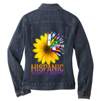 Funny Mexican American Latinos Nicaragua September 16 Gift National Hi Ladies Denim Jacket | Artistshot