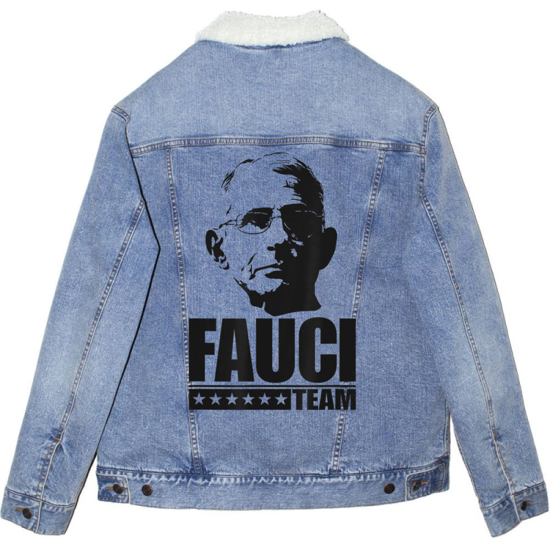 Dr Anthony Fauci Costume Unisex Sherpa-Lined Denim Jacket by NICHOLASGIBSONN | Artistshot