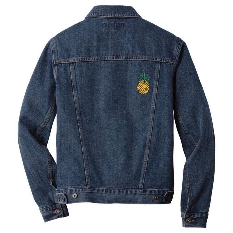 Pineapple Pocket 01 Men Denim Jacket by beningsgarda | Artistshot