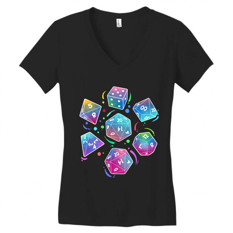 Mens Dungeons Dice Collection Fantasy Role Women's V-Neck T-Shirt by yumgaugeteuda | Artistshot