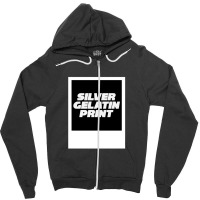 Silver Gelatin Print Zipper Hoodie | Artistshot