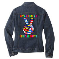 Nation Hispanic Heritage Month Christmas 2023 T Shirt Ladies Denim Jacket | Artistshot