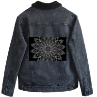 Mandala The Black Series 006 Unisex Sherpa-lined Denim Jacket | Artistshot