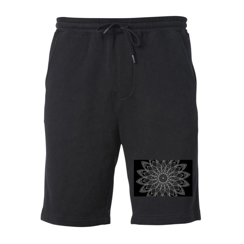 Mandala The Black Series 006 Fleece Short by lykhongduong9enev3 | Artistshot