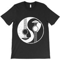 Yin Yang Guitar Acoustic Rock Music Lover Instrument T-shirt | Artistshot