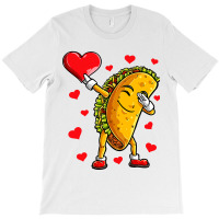 Dabbing Taco Heart Love Valentines Day Boys Kids Food Lover T-shirt | Artistshot