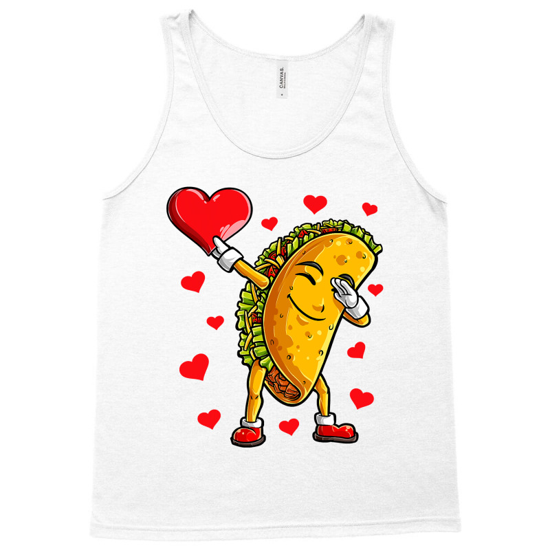 Dabbing Taco Heart Love Valentines Day Boys Kids Food Lover Tank Top | Artistshot