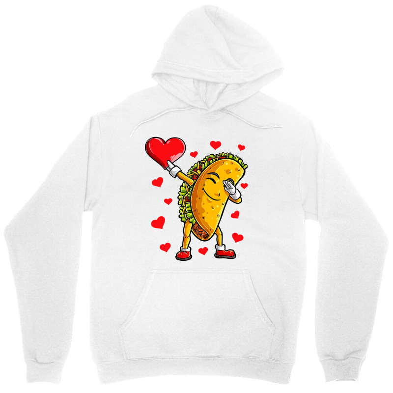 Dabbing Taco Heart Love Valentines Day Boys Kids Food Lover Unisex Hoodie | Artistshot