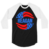 Reagan Retro Faded Style Original Design 3/4 Sleeve Shirt | Artistshot