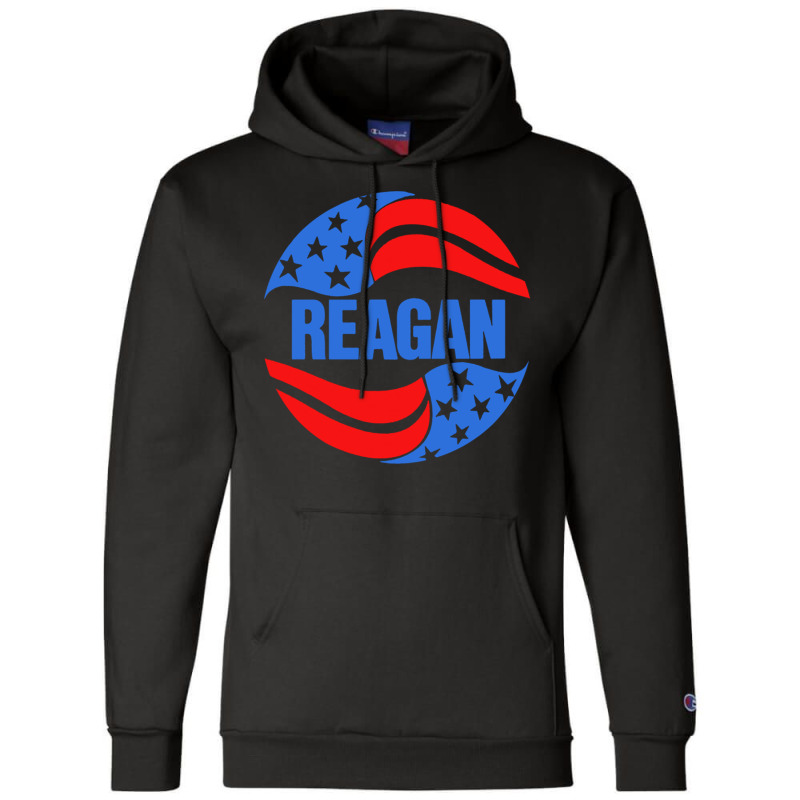 Reagan Retro Faded Style Original Design Champion Hoodie by EdieGretchen | Artistshot