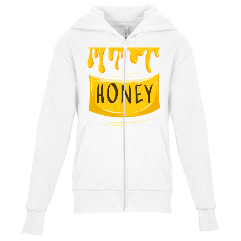 Cool Sweet Honeypot  Funny Lazy Diy Halloween Costume Gift Youth Zipper Hoodie by Aliceartist | Artistshot