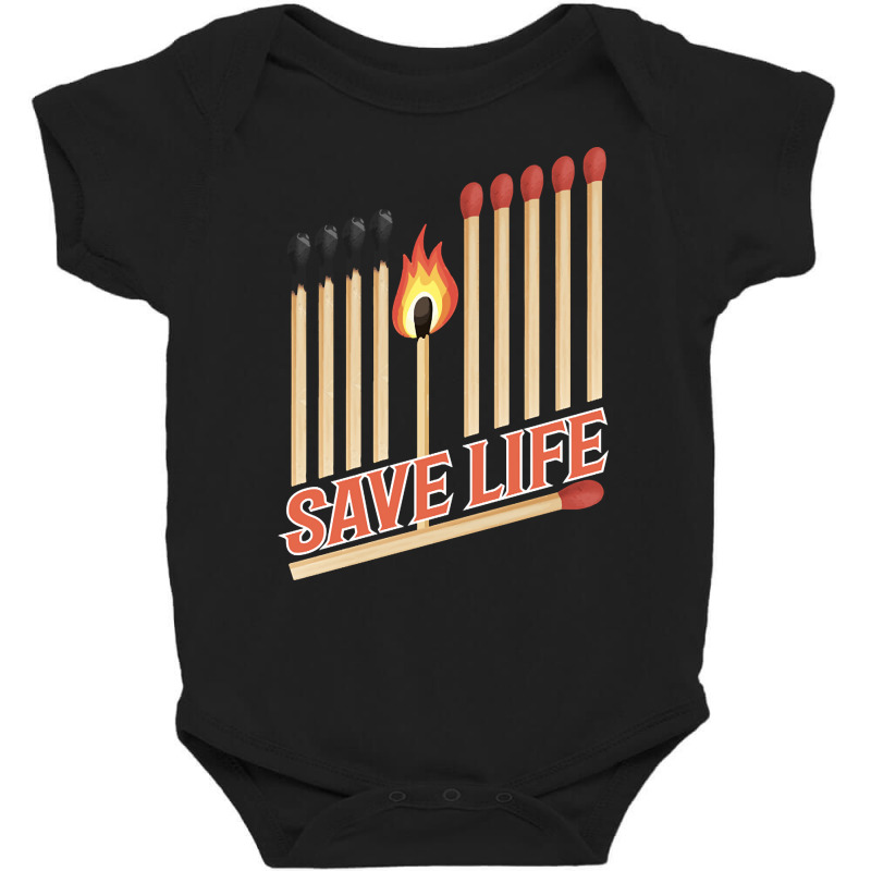 Save Life Baby Bodysuit | Artistshot