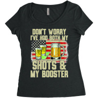 Don't Worry I've Had Both My Shots And Booster Funny Vaccine Women's Triblend Scoop T-shirt | Artistshot