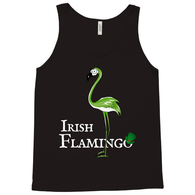 Funky Irish Flamingo Green Bird St Pattys Day Tank Top by ScottArtist | Artistshot