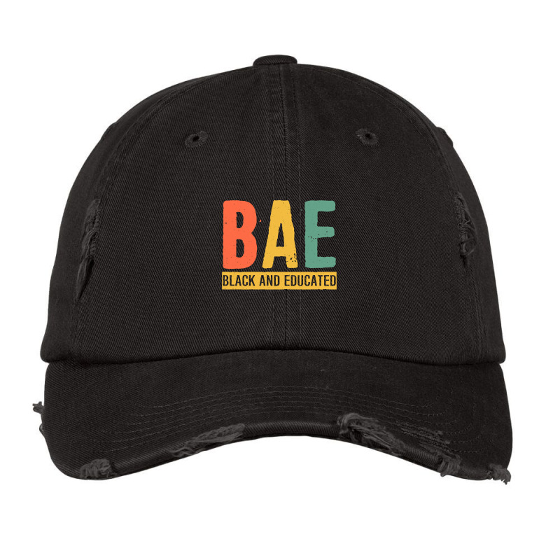 Black History Month Gifts Black Pride Bae Black And Educated Vintage Cap by PeterArtist | Artistshot