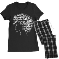 Womens Afro Latina Pride Gift Afro-latino Black History Month Women's Pajamas Set | Artistshot