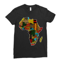 African Pride Traditional Ethnic Pattern Africa Map _001 Ladies Fitted T-shirt | Artistshot