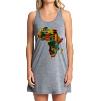 African Pride Traditional Ethnic Pattern Africa Map _001 Tank Dress | Artistshot