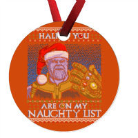 Half Of You Are On My Naughty List Ornament | Artistshot