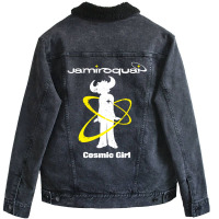 Jamiroquai Cosmic Girl Unisex Sherpa-lined Denim Jacket | Artistshot