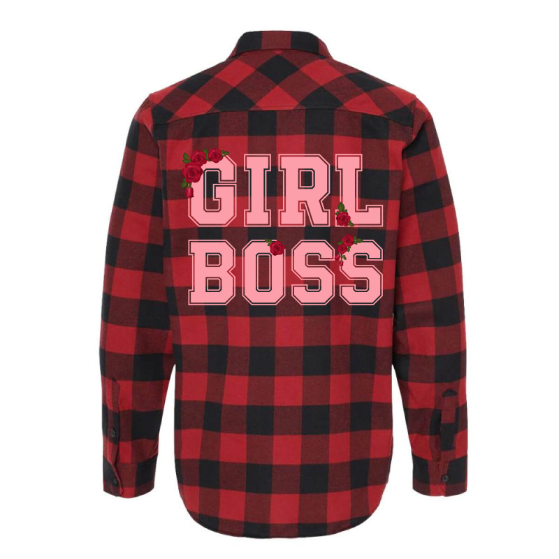 Girl Boss For Light Flannel Shirt by autlu2024 | Artistshot