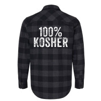 Funny 100 Kosher Chanukah Gift Flannel Shirt | Artistshot