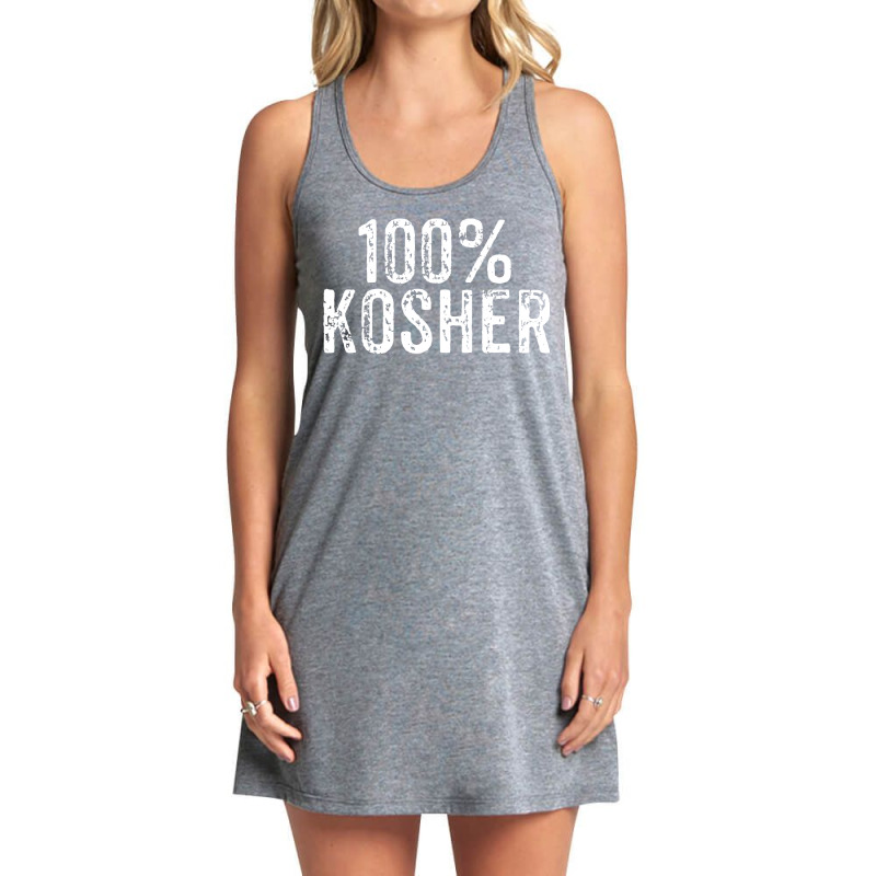 Funny 100 Kosher Chanukah Gift Tank Dress by ScottArtist | Artistshot