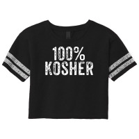 Funny 100 Kosher Chanukah Gift Scorecard Crop Tee | Artistshot