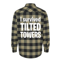 I Survived Tilted Towers (white) Flannel Shirt | Artistshot