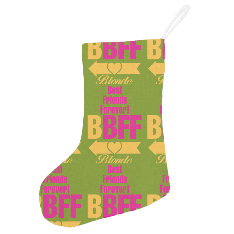 Blonde Best Friend Forever Left Arrow. Holiday Stocking | Artistshot