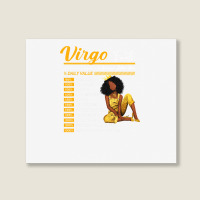 Funny Virgo Facts Awesome Zodiac Sign Horoscope Birthday Landscape Canvas Print | Artistshot