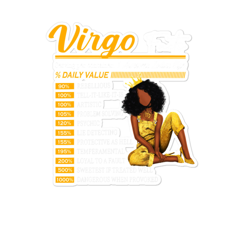 Funny Virgo Facts Awesome Zodiac Sign Horoscope Birthday Sticker | Artistshot