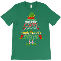 Four Main Food Groups Elf Candy Cane Buddy Christmas Pajama T-shirt | Artistshot