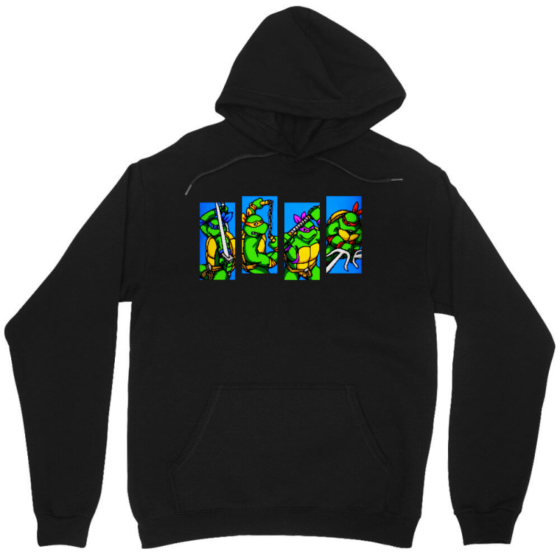 Arcade Turtles Unisex Hoodie by Golden Store | Artistshot