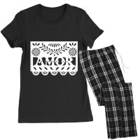 Womens Amor Latinx Latina Proud Gift For Mexican Girlfriend Women's Pajamas Set | Artistshot