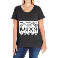 Womens Amor Latinx Latina Proud Gift For Mexican Girlfriend Ladies Curvy T-shirt | Artistshot