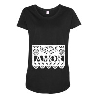 Womens Amor Latinx Latina Proud Gift For Mexican Girlfriend Maternity Scoop Neck T-shirt | Artistshot