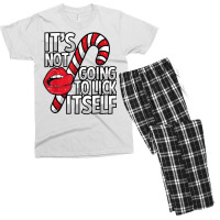 Funny Candy Cane Christmas Its Not Going To Lick Itself Tee Men's T-shirt Pajama Set | Artistshot