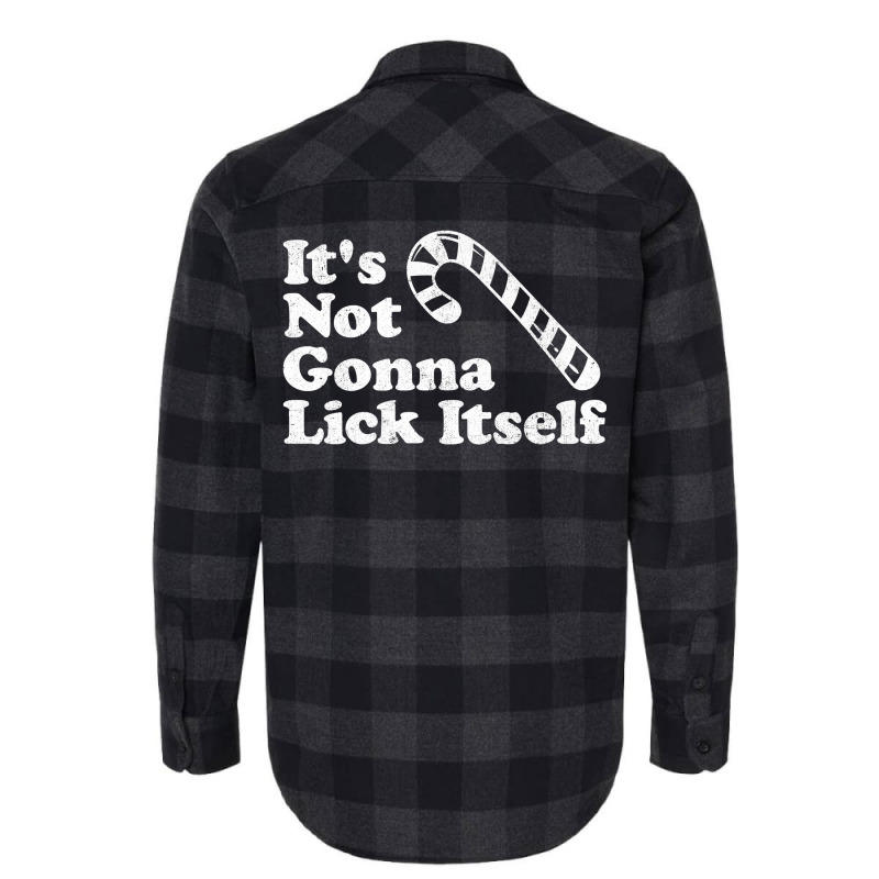 Funny Candy Cane Lick Itself Adult Christmas In July Gift Premium Flannel Shirt by inggaerzoahg | Artistshot