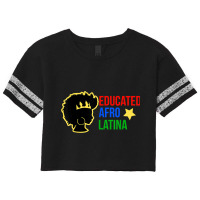 Educated Afro Latina Black Woman  African Latin Tee Scorecard Crop Tee | Artistshot